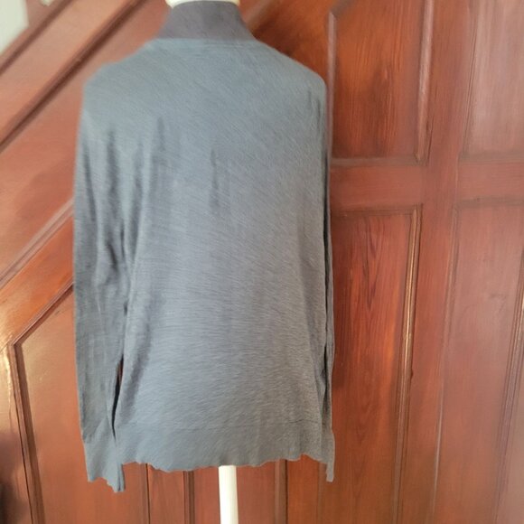 Eddie Bauer Womens 2XL Gray Button-Front Cardigan Sweater Cotton & Tencel Blend - Picture 5 of 8